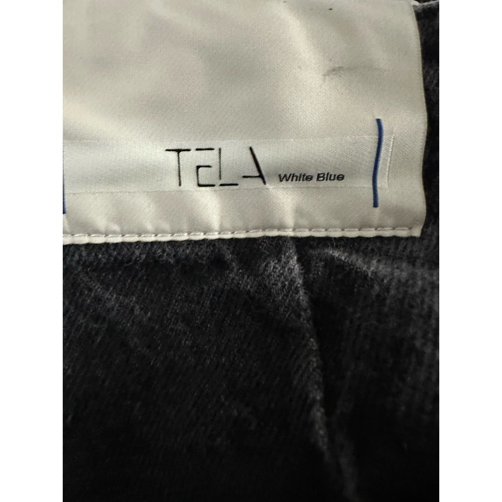 TELA Vintage-wash Black Denim Mom Jeans Baggy Crop Leg Hi-Rise High Waist - XS - Picture 3 of 5